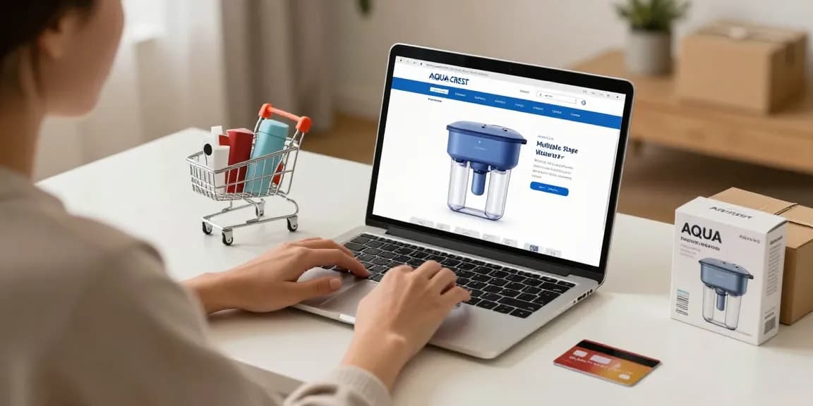 AQUA CREST Multiple-Stage Water Filters for online shopping, best deals on e-commerce platform.