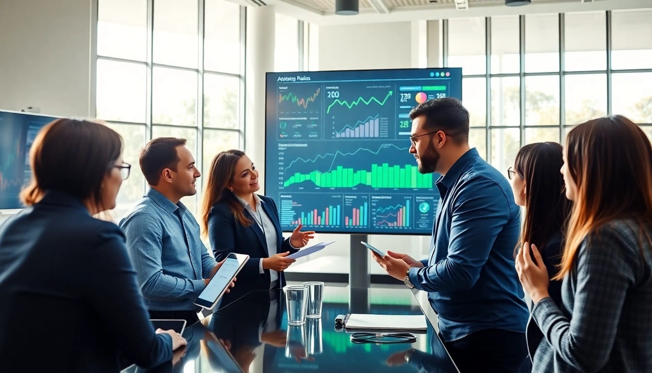 Engaging discussion on b2b competitive intelligence in a dynamic office environment.