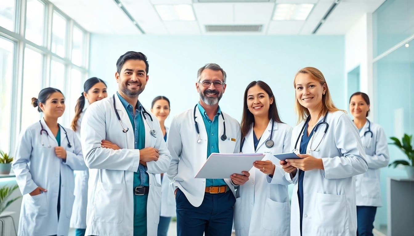 Enhancing health through teamwork in a vibrant clinic setting, showcasing collaboration.