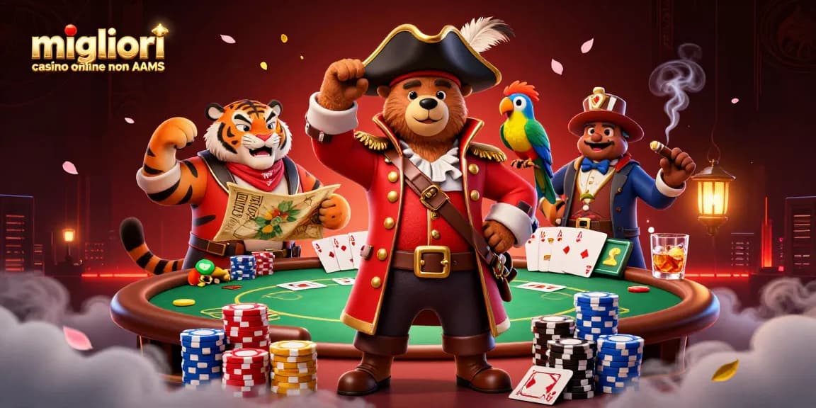 Gioca a giochi emozionanti nei migliori casino online non AAMS con azione entusiasmante di poker.
