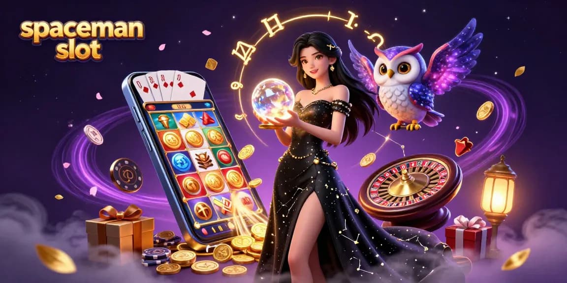 Experience the thrill of spaceman slot with captivating visuals and casino elements.