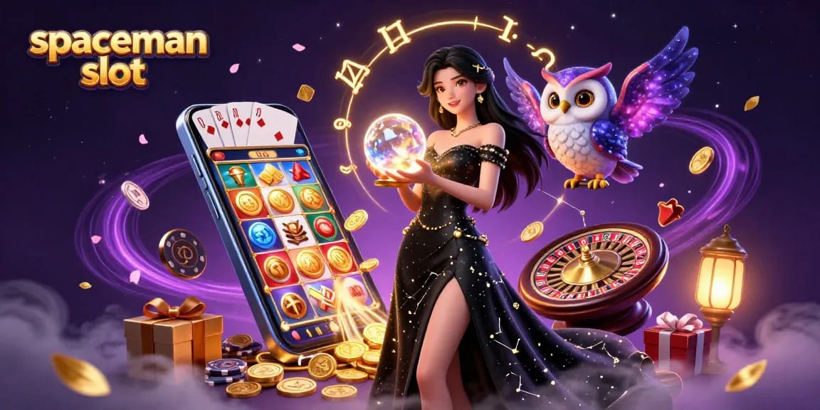 Experience the thrill of spaceman slot with captivating visuals and casino elements.
