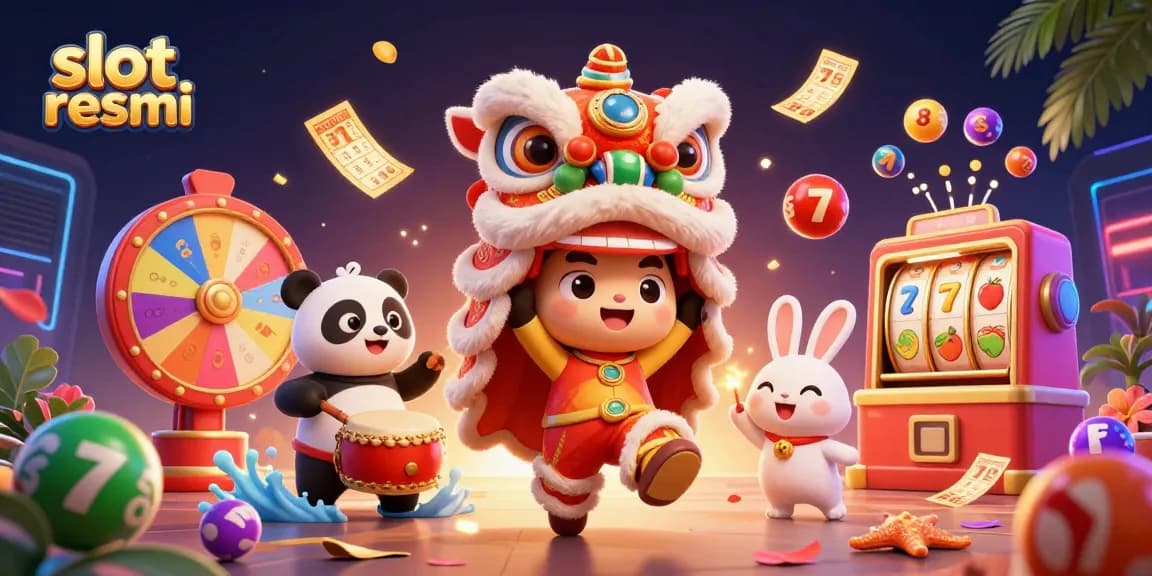Experience the thrill of slot resmi with vibrant game elements and dynamic characters in action.