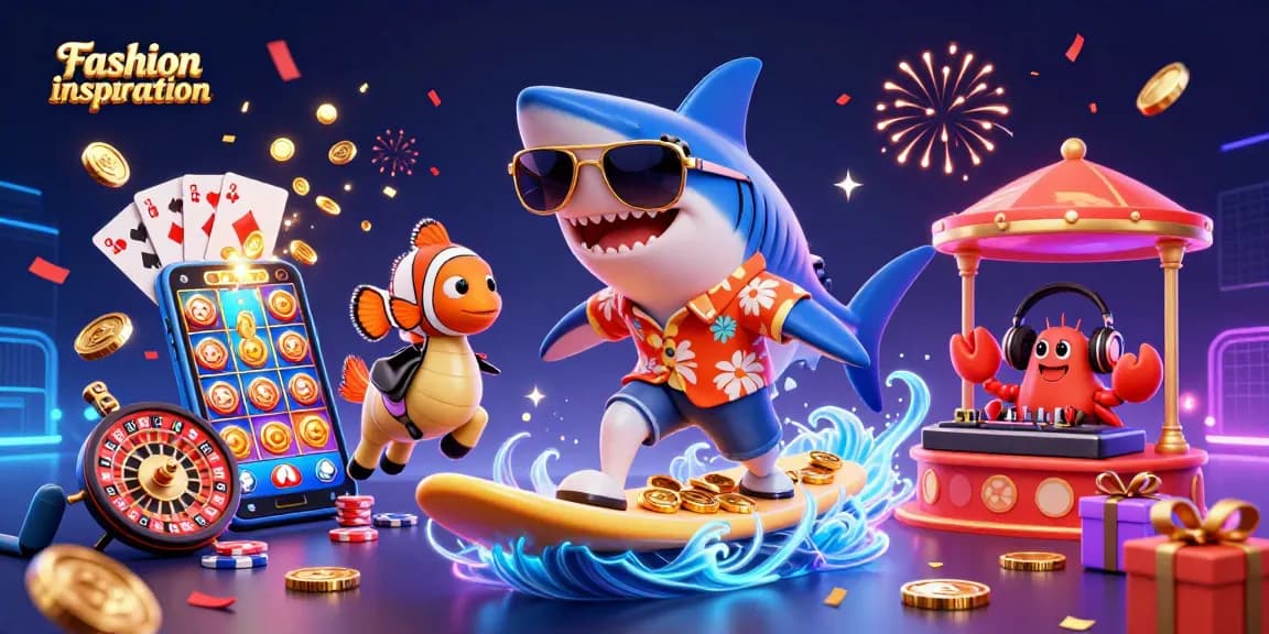Fashion inspiration comes alive in this vibrant 3D casino scene with engaging characters and dynamic game elements.