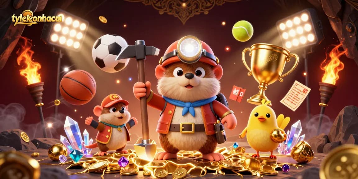 Engage with tylekeonhacai as the cartoon treasure hunter and his canary unveil dynamic sports betting elements.
