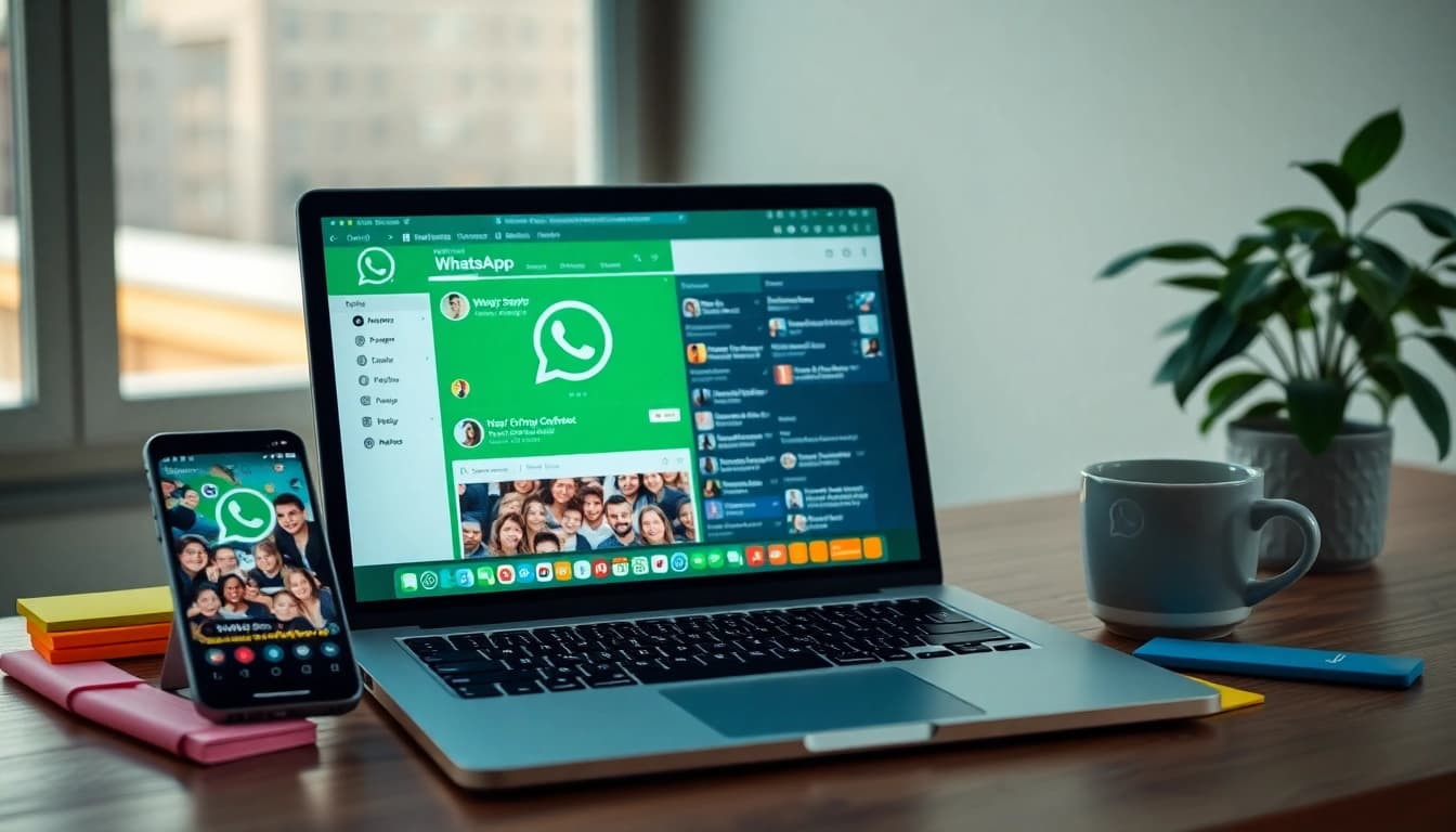 使用 WhatsApp 网页版与快连VPN实现高效工作区,确保安全通信