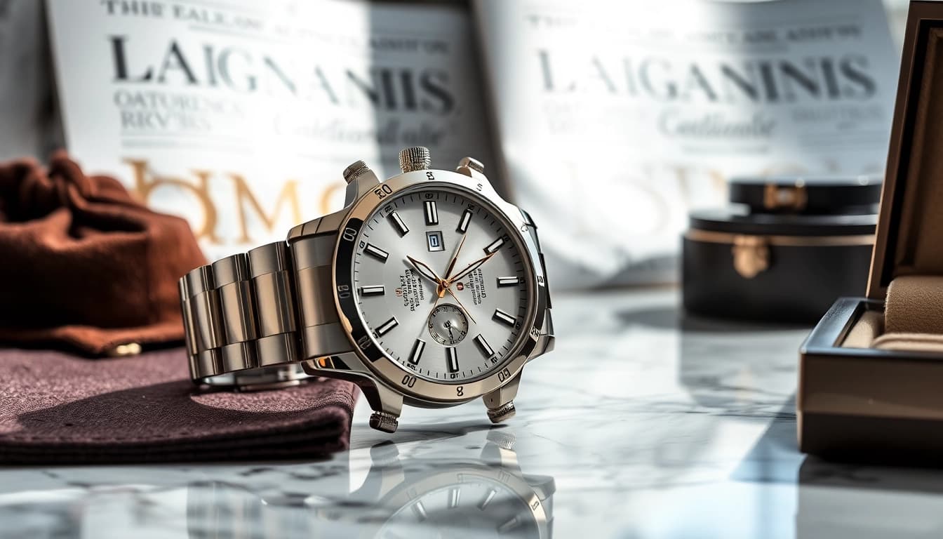 Admire this stunning replica watch with intricate details showcasing elegance and style.