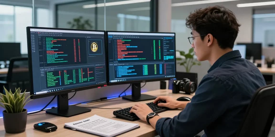 Analyze data to recover stolen cryptocurrency in a modern office