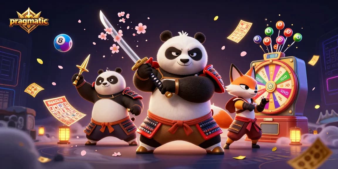 Engage with pragmatic slot games featuring a samurai panda, a ninja fox, and a magical spirit