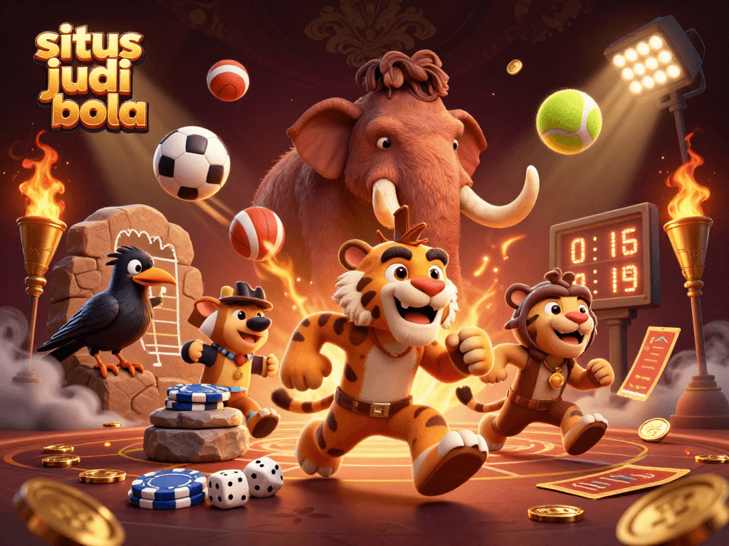 Engage in thrilling sports betting at situs judi bola with dynamic characters and casino elements.
