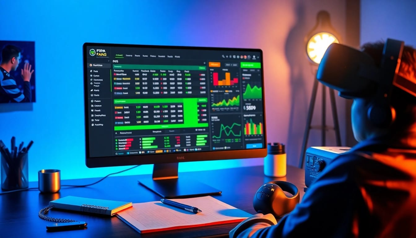 Kèo nhà cái betting interface showing live football odds and analytics with vibrant design.