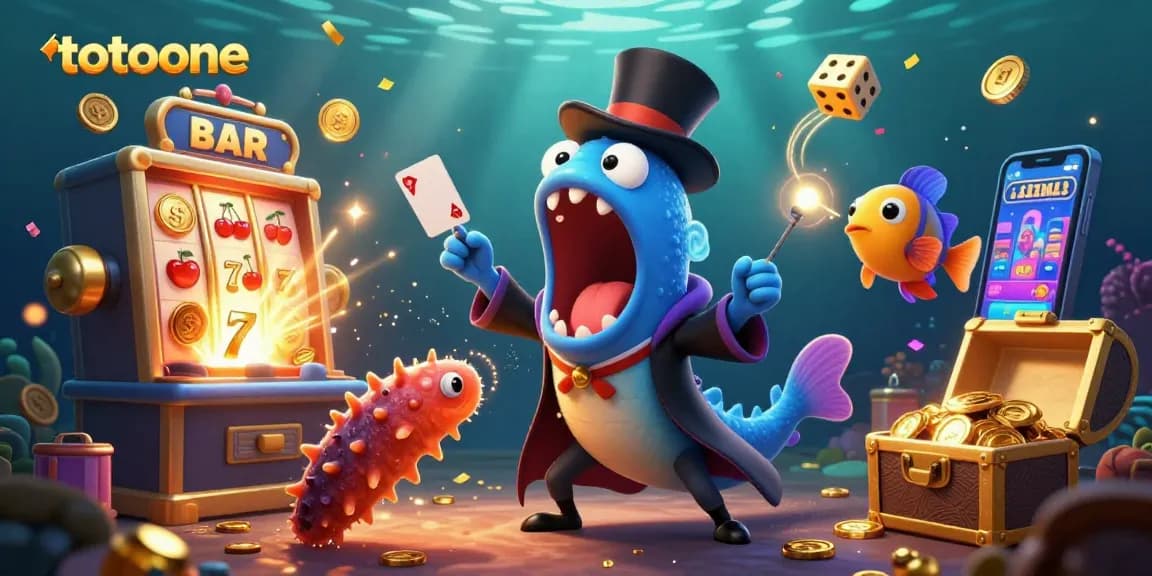 Mainkan permainan kasino seru di totoone dengan karakter unik dalam ilustrasi 3D menarik.