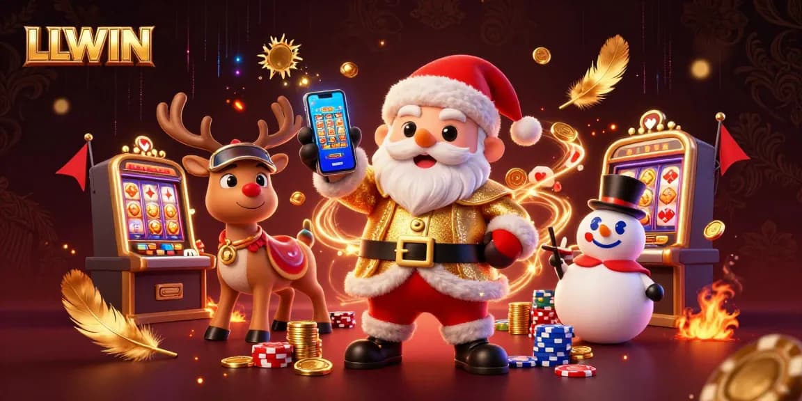 Try your luck with LLWIN and join Santa's casino party featuring jackpots and festive fun!