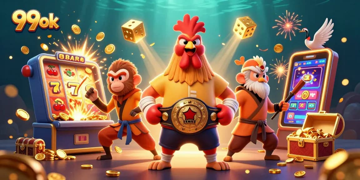 Engage in thrilling games at 99ok with cartoon characters and dynamic jackpot elements