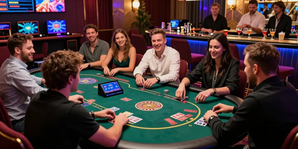 Exciting gaming atmosphere at European online casinos for UK players at https://equipproject.eu with diverse players and vibrant games.