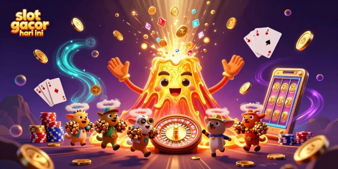 Slot gacor hari ini menggoda pemain dengan kemenangan nyata dalam ilustrasi kasino yang menarik ini.