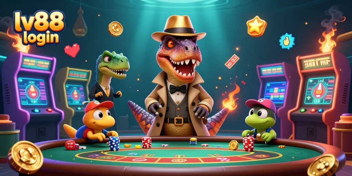 Experience exciting gaming action with lv88 login at this vibrant casino scene.