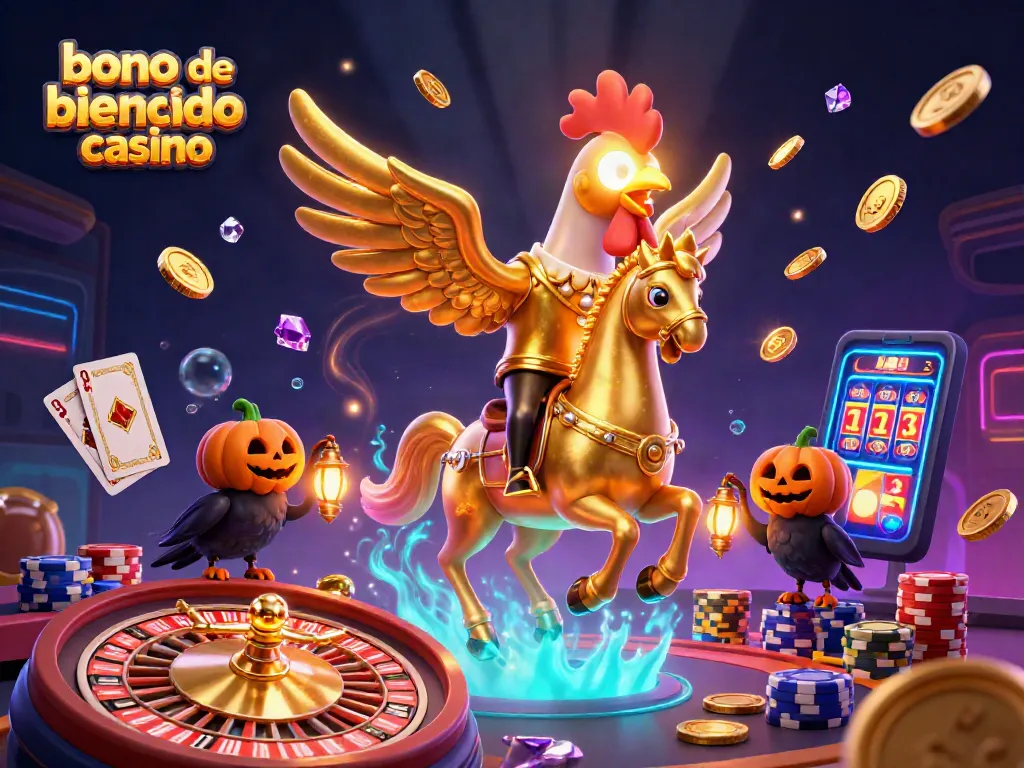 Ganar premios con el bono de bienvenida casino en un colorido ambiente de juego.