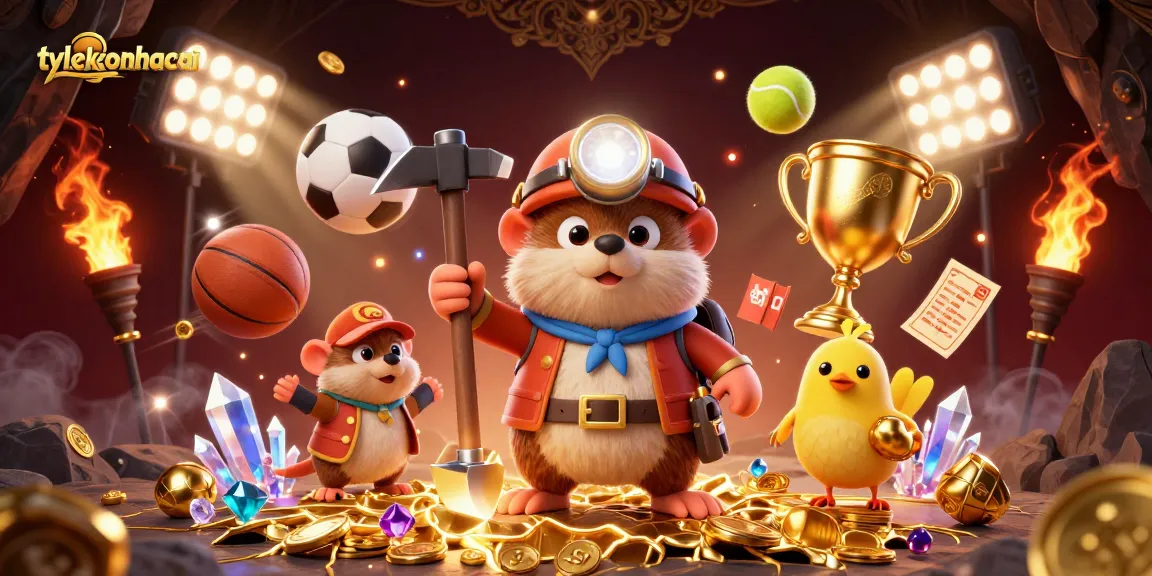 Engage with tylekeonhacai as the cartoon treasure hunter and his canary unveil dynamic sports betting elements.