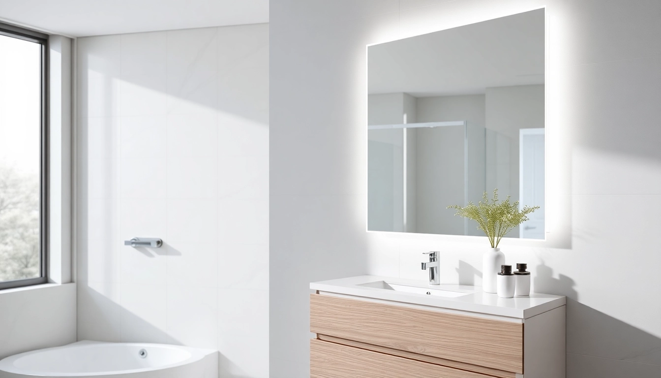 Upgrade your space with a stunning led bathroom mirror cabinet that combines style and functionality.