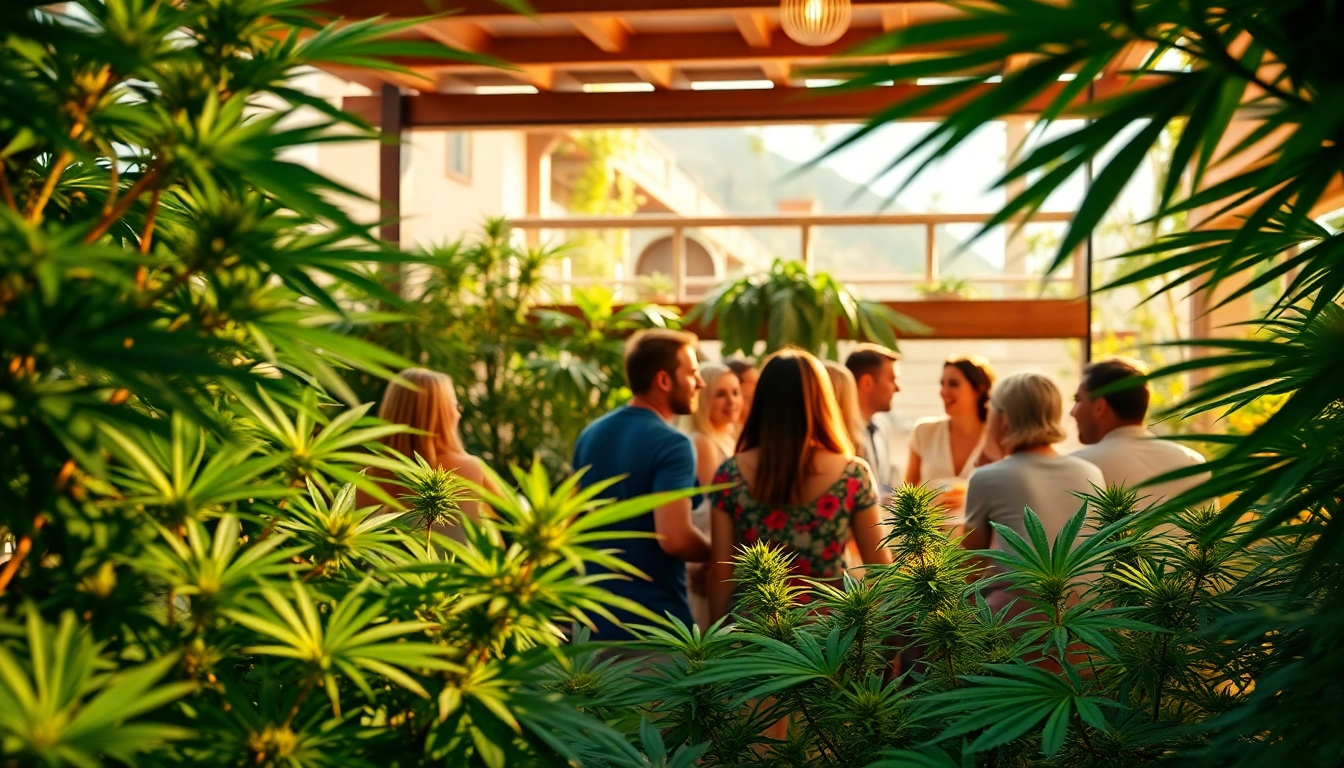 Engaging social scene at Costa Brava Cannabis Club, showcasing connection and relaxation in a vibrant setting.