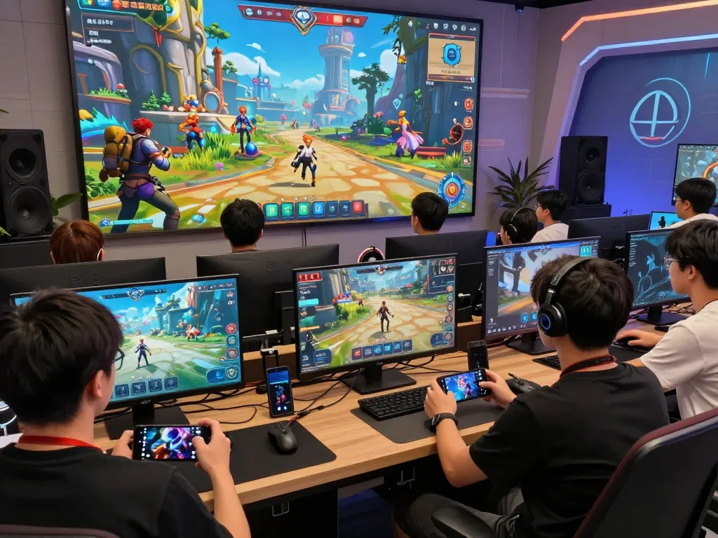 Interactive gameplay scene showcasing real porn game characters and vibrant environments, inviting players to explore fantasies.