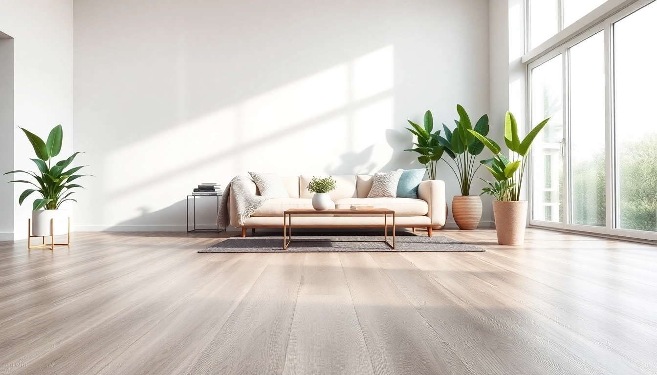 Enhance your space with stunning vinyl flooring near me, showcasing its smooth texture and modern design.
