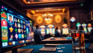 Engage with immersive Canada casinos online gaming atmosphere featuring vibrant slots and players.