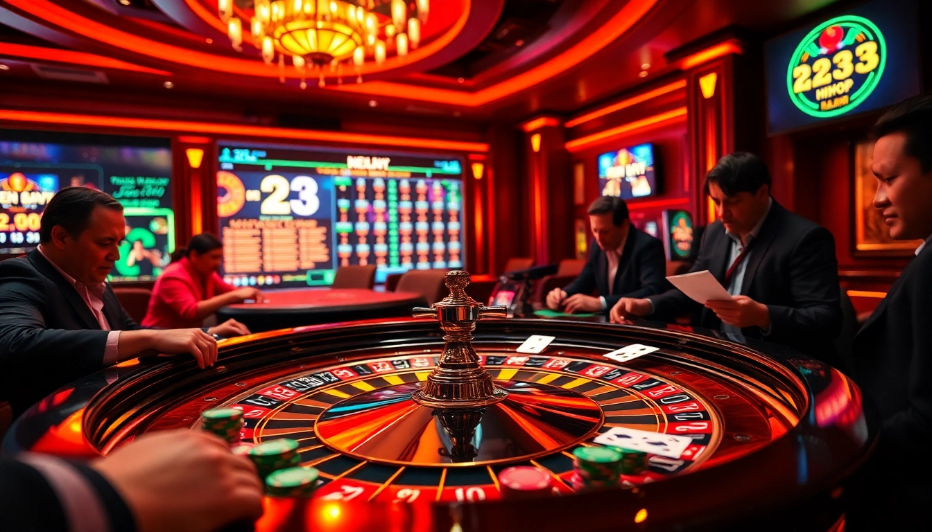 Experience the excitement of 23win.hiphop with vibrant casino tables and thrilling betting action.