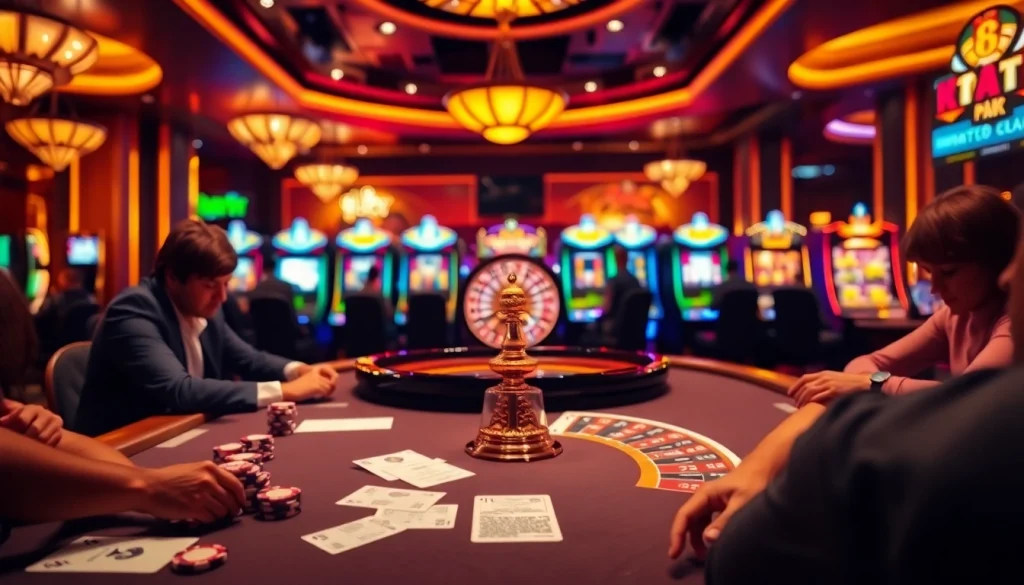 Experience thrilling casino action with depo 5k bets at an elegant poker table lighting up the excitement.