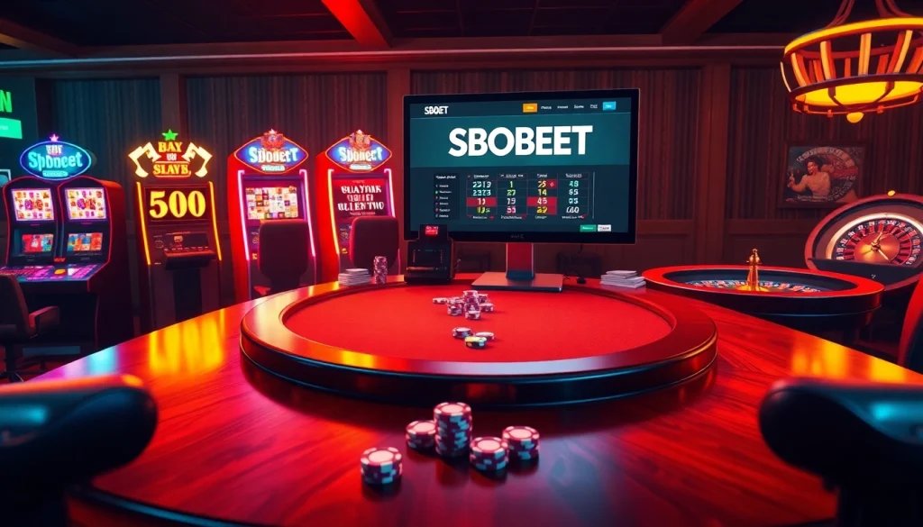 Experience the thrill of online betting with link alternatif sbobet in a luxurious casino setting.