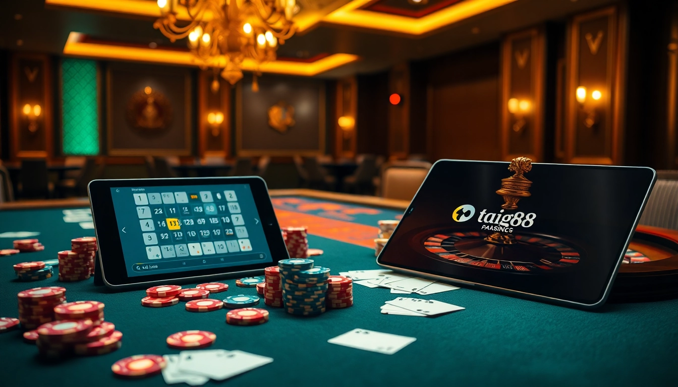 Experience excitement with vibrant casino activities and online gaming at https://taigo88.team/, showcasing luxury and anticipation.