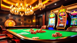 Experience the thrill of GO88 with vibrant casino gaming tables and engaging slot machines.
